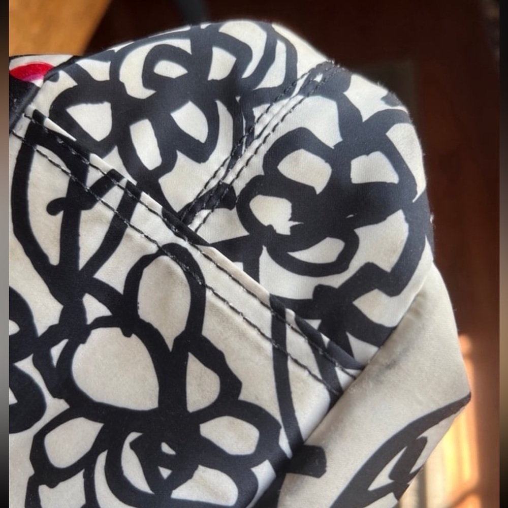 Coach Y2K Poppy Daisy Floral Graffiti Print Black Pink White Tote Bag Vintage - Picture 12 of 12
